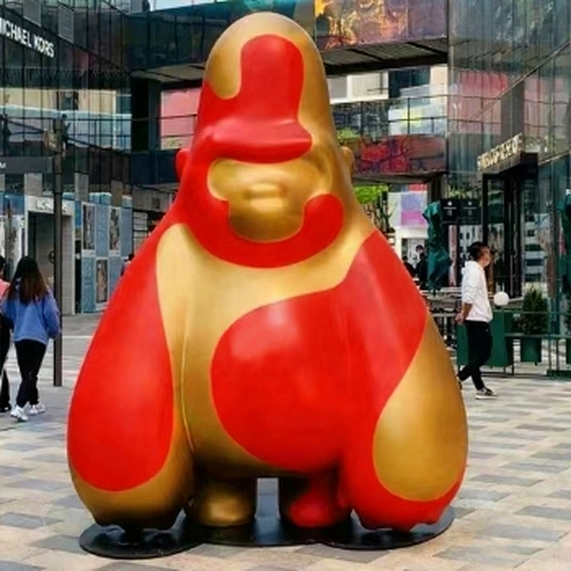 مجسمه گوریل کارتونی فایبرگلاس