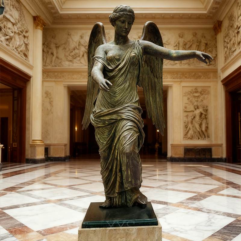 مجسمه الهه نایک بالدار داخلی برنز